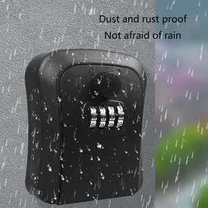 Cassetta di sicurezza con serratura a chiave serratura a combinazione con codice per chiavi Multiple carte di accesso per chiavi dell'auto resistente alle intemperie robusta - Product Image 2