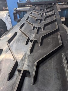 גומי סוג v מסוע nastro tasportore מיכל טעינה chevron מסוע חגורת