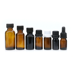 15ml〜1000mlボストンラウンド化粧品オイルボトルガラス瓶 - Product Image 6