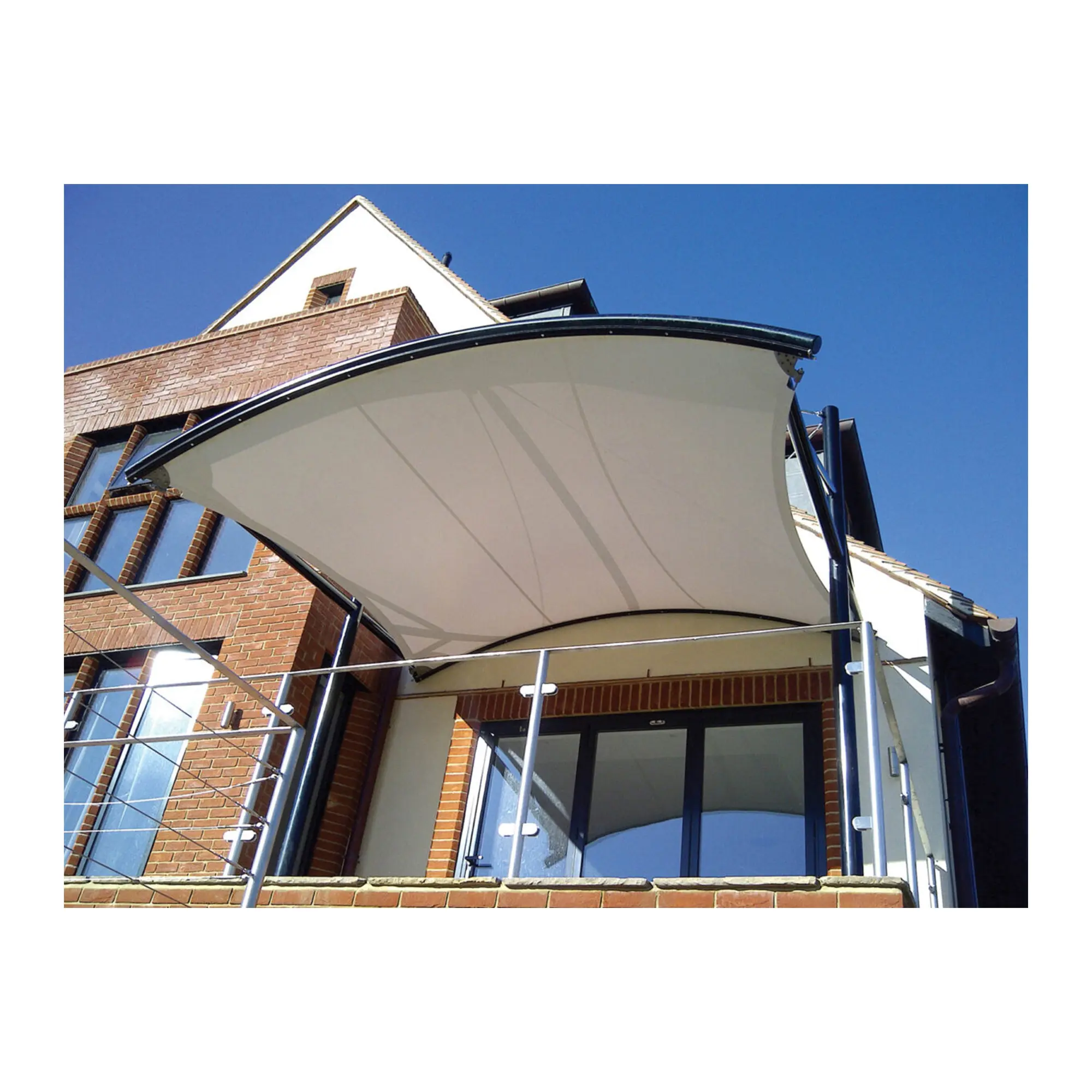 FAPTEX 1004F Durable Architectural PVC Coated Polyester Fabric 1100GSM with PVDF and Acrylic Top Coat