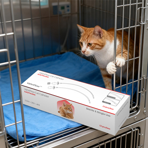 Dokter Hewan kateter urin hewan peliharaan Stylet Vet Tomcat uretra kucing kateter urin Foleys kateter untuk kucing - Product Image 4