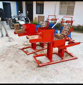 Hochwertige tragbare Ton Inter lock Ziegel herstellungs maschine Manuelle Boden hohl ziegel form maschine