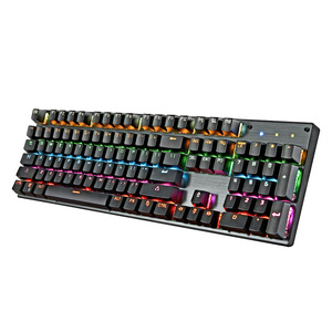 Teclas personalizadas de dos colores, 104 teclas, Teclado mecánico para juegos con cable, juego de retroiluminación LEB, Teclado mecánico para jugadores