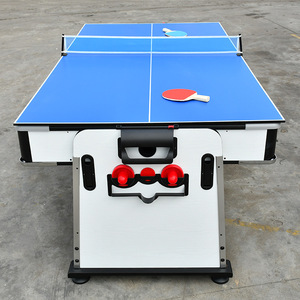 Mesa multifunción 4 en 1, 7 pies, Air Hockey, tenis de mesa con mesa de billar inglés - Product Image 4