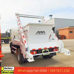 China Brand HOWO 5CBM Swing Arm Caminhão de lixo 4x2 Arm Roll <span class=keywords><strong>Container</strong></span> Skip Loader Caminhão de lixo para venda