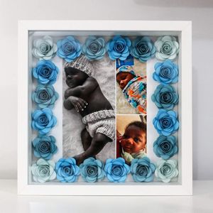 Commercio all'ingrosso di alta qualità acrilico bianco <span class=keywords><strong>Shadowbox</strong></span> galleria 12x12 cornici di legno