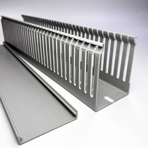 80*60mm PVC Fire Rated <strong>Trunking</strong> Narrow Tooth PVC Cable Management <strong>Trunking</strong> <strong>Low</strong> Smoke Cable <strong>Trunking</strong> - Product Image 4