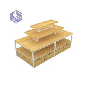 Shop <strong>Display</strong> Cabinet Supermarket Shelf Stacking Boutique <strong>Three</strong>-layer Flow <strong>Table</strong> Product <strong>Display</strong> - Product Image 6