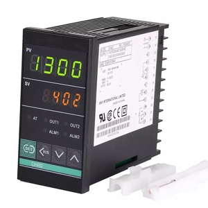 Termostato Digital para horno, regulador de temperatura PID, CH402 SSR, relé de doble salida Vertical, 48x96mm