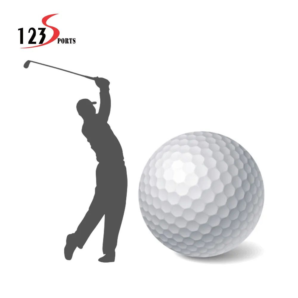 Pelotas de golf flotantes de práctica con logotipo personalizado, núcleo elástico alto, espuma de goma de doble capa Surlyn, para uso en interiores y exteriores