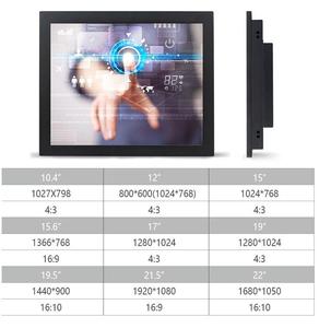 Offener Rahmen 10,1 10,4 12,1 13,3 Zoll industrieller kapazitiver/resistiver Touchscreen-Monitor - Product Image 3
