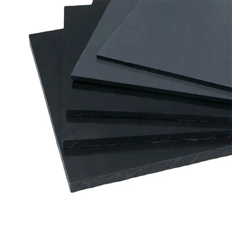 Placa Peek rellena de carbono resistente al calor 5M-50mm de espesor Tablero negro de plástico PEEK antiestático
