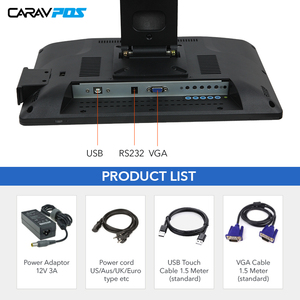 Monitor de ordenador de escritorio al por mayor monitor de pantalla táctil capacitiva de 15,6 pulgadas para sistema POS de tienda - Product Image 2