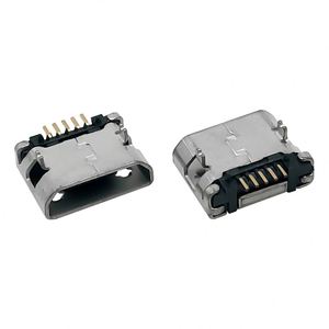 USB Micro 5s b型母插座水平直边电话充电插座插入正面和棒背面5.65毫米 - Product Image 2