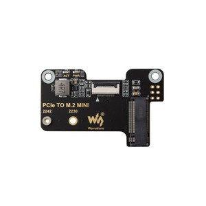 PCIe zu M.2 Mini Adapter für Raspberry Pi 5, unterstützt NVMe Protocol M.2 Solid State Drive, Hochgeschwindigkeits-Lesen/Schreiben