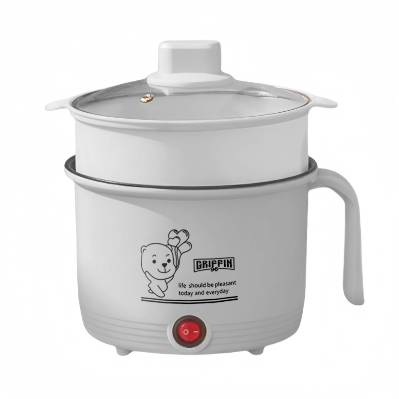 White-PP Steamer(Non-stick/Stainless steel inner pot)
