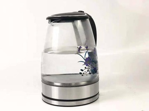 キッチン家電ウォーターボイルガラスティーポット1.8L電気ガラスケトルティーメーカー