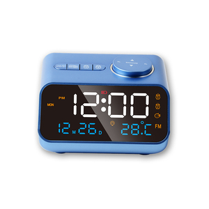 Yeni taşınabilir LED akıllı elektronik masa masa saati dijital dahili lityum pil çalar saat FM radyo ile - Product Image 5