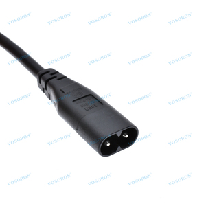 C8 C5 güç kablosu, IEC320 C8 C5 uzatma kablosu, 1FT şekil 8 C8 erkek erik çiçeği C5 dişi adaptör, 250V 2.5A, 30cm - Product Image 5