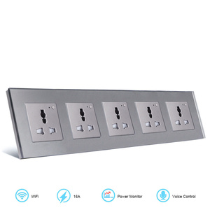 Tuya Smart Wifi Multifuncional 13a Socket Alexa Google Control de voz Control Remoto Sin Hub