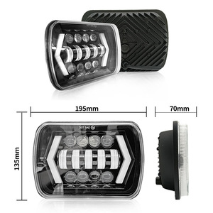 LED車のヘッドライトホワイトイエロー2色オフロードDRL 12Vターンシグナルライト - Product Image 5