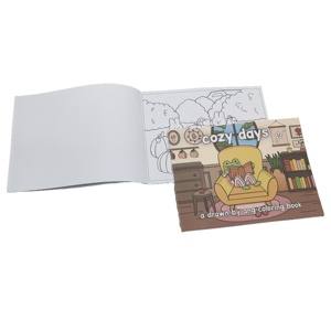 卸売カスタムかわいい塗り絵印刷大人の塗り絵ボビー商品子供のための塗り絵 - Product Image 5