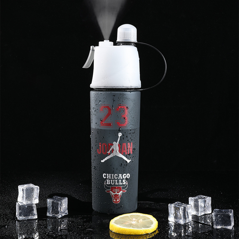 600ml matte black red jordan