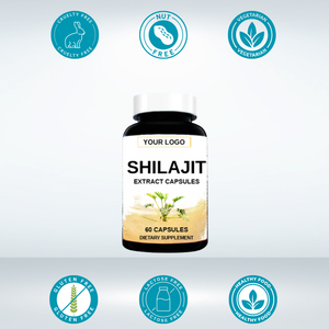 Acentiallabs 60PC nhãn hiệu riêng tự nhiên tinh khiết Mẫu chăm sóc sức khỏe bổ sung shilajit chiết xuất viên nang, Himalaya shilajit viên nang - Product Image 4