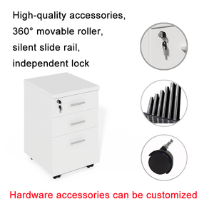 Nhà máy cung cấp trực tiếp bán buôn thực tế gỗ sồi ba-ngăn kéo lưu trữ Tủ hồ sơ - Product Image 2