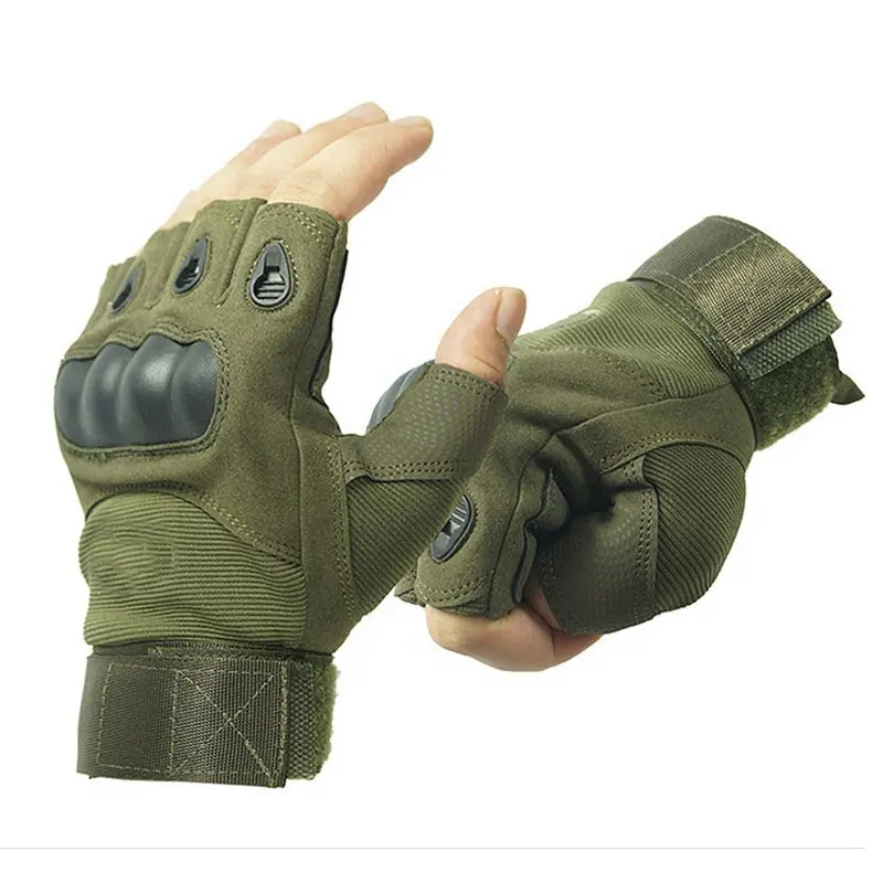 Gants de protection en plein air tactiques de combat à doigts complets d'hiver résistants aux chocs