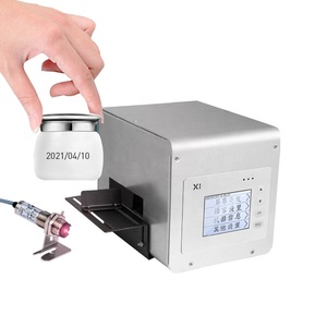 Kleine Produktions linie Kontinuierlicher Tinten strahl drucker Flaschen datum Druckmaschine Online Batch Coding Machine