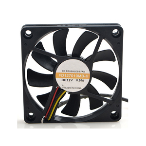 Ventilador axial 7010 original, control de velocidad PWM de cuatro hilos, control de temperatura, 12V, 0.20A, FD127010MB, - Product Image 1