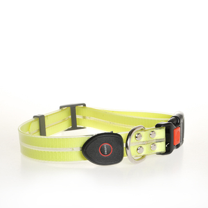 <span class=keywords><strong>Collar</strong></span> LED para mascotas recargable por USB para perros, nailon impermeable con luz intermitente de patrón sólido, hecho de material plástico de poliéster - Product Image 6