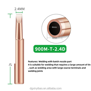 2024 yeni ürün 5 adet I + B + K + 2.4D + 3C havya saf bakır 900M havya ucu sting kolu kaynak aracı için - Product Image 5