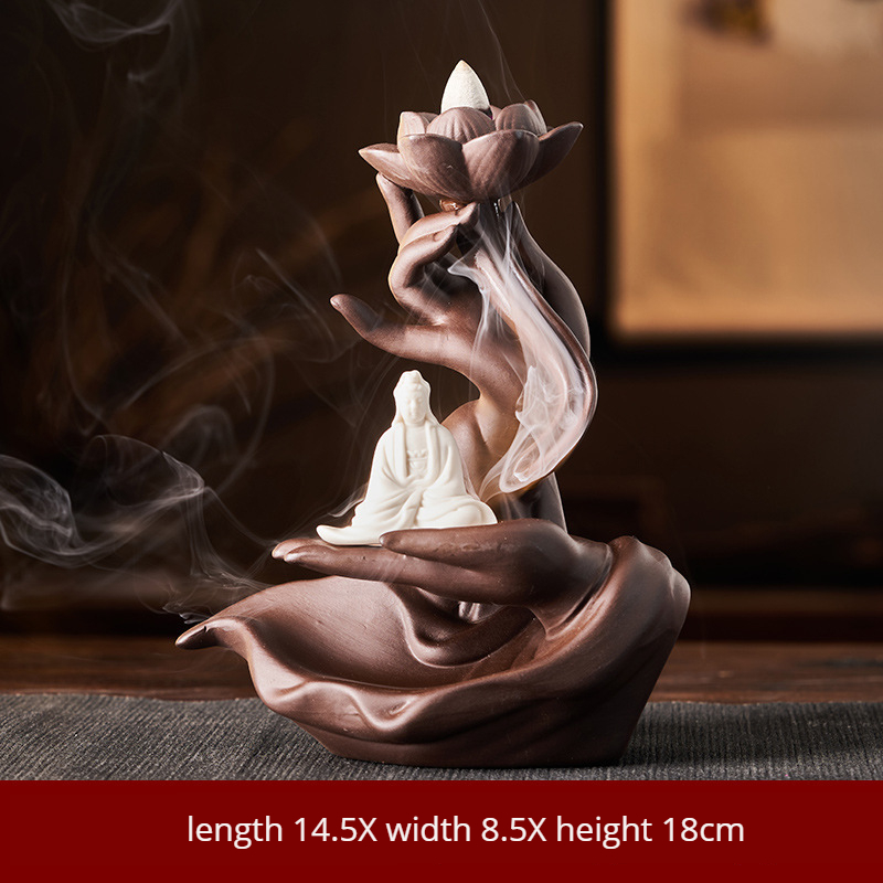 La main de Bouddha Lotus Heart (Guanyin)