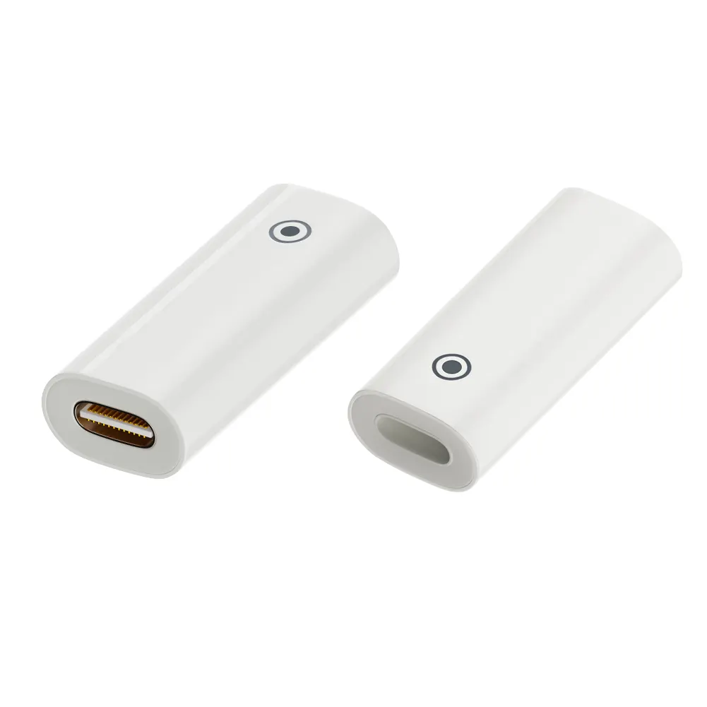 Mini conector adaptador de carga hembra a hembra Touch Stylus Pen conector cargador Cable para Apple Pencil 1/2