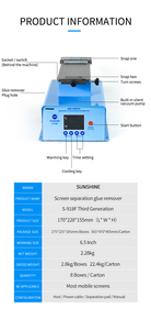 Sunshine S-918F Edge Screen <strong>Inframe</strong> Separating Universal LCD Separator 360Degree Rotating Plate for OCA Cleaning Remover Machine - Product Image 3