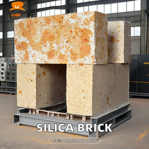 Silika Firebrick refrakter tuğla alümina Magnesia silika kil Mgo SiO2 fırın blok kesme kaynak kalıplama mevcut