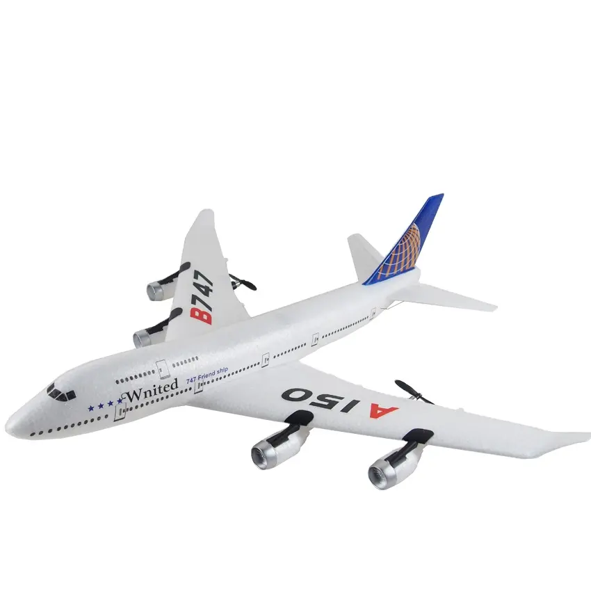 WLtoys Airbus 747 Modelos de Aeronaves Avião Rc 2.4G Controle Remoto Avião Brinquedo