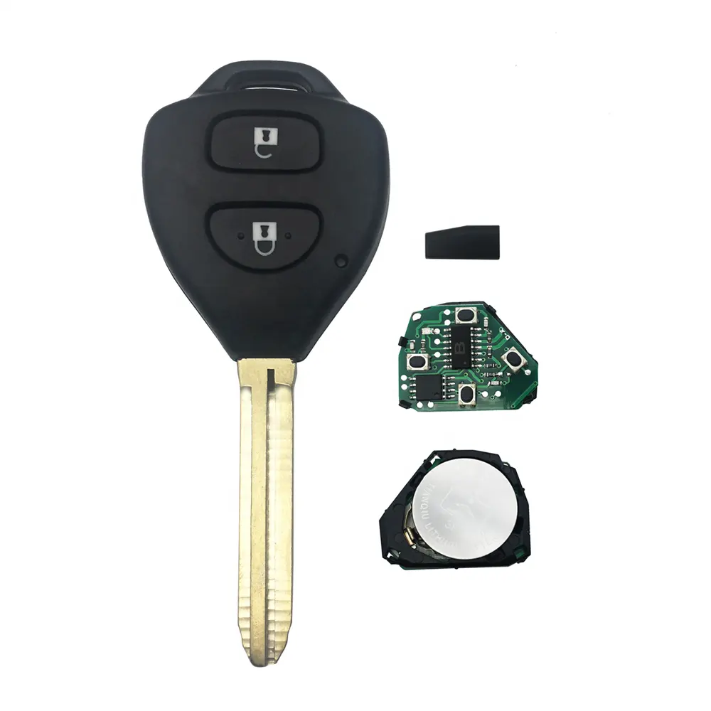 Keyyou — clé télécommande de voiture à 2 boutons, 433/315 MHz, 4d67, pour Hilux, Fortuner et Runner