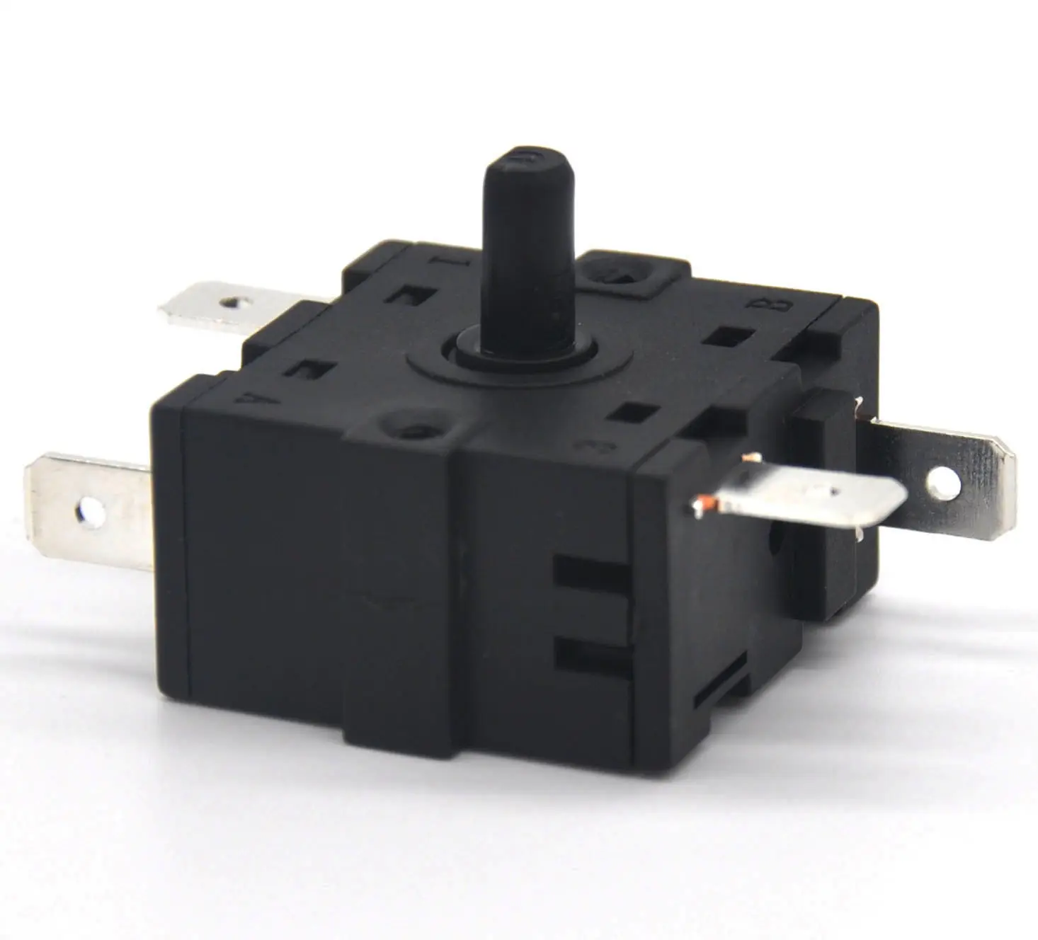 Tranquer 16A 20A 250VAC 4 Pin 5 position Manual Electric Heating Heater Rotary Selector Switch