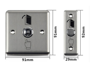 Pulsante di uscita con cavo interruttore di uscita a pulsante per sistema di controllo accessi 12V - Product Image 4