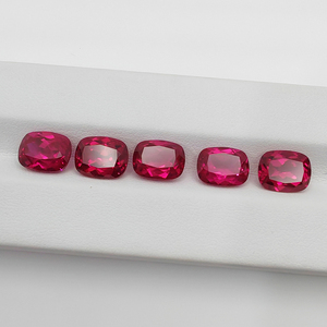 Rose <strong>Ruby</strong> Long Pad Cut High Quality Laboratory Grown <strong>Ruby</strong> Loose Lifting Method Synthesis of Recycled Gem Bare Stone - Product Image 1