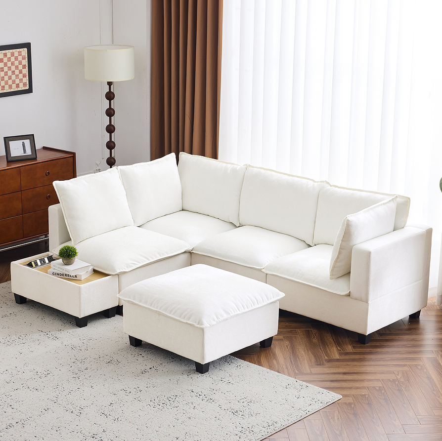 White + Chenille + Foam + 5 Sea