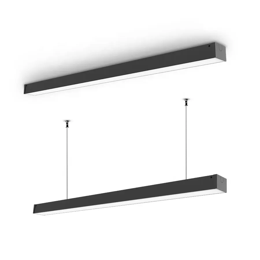 Luz linear regulável de led, decorativa clássica para sala de estar