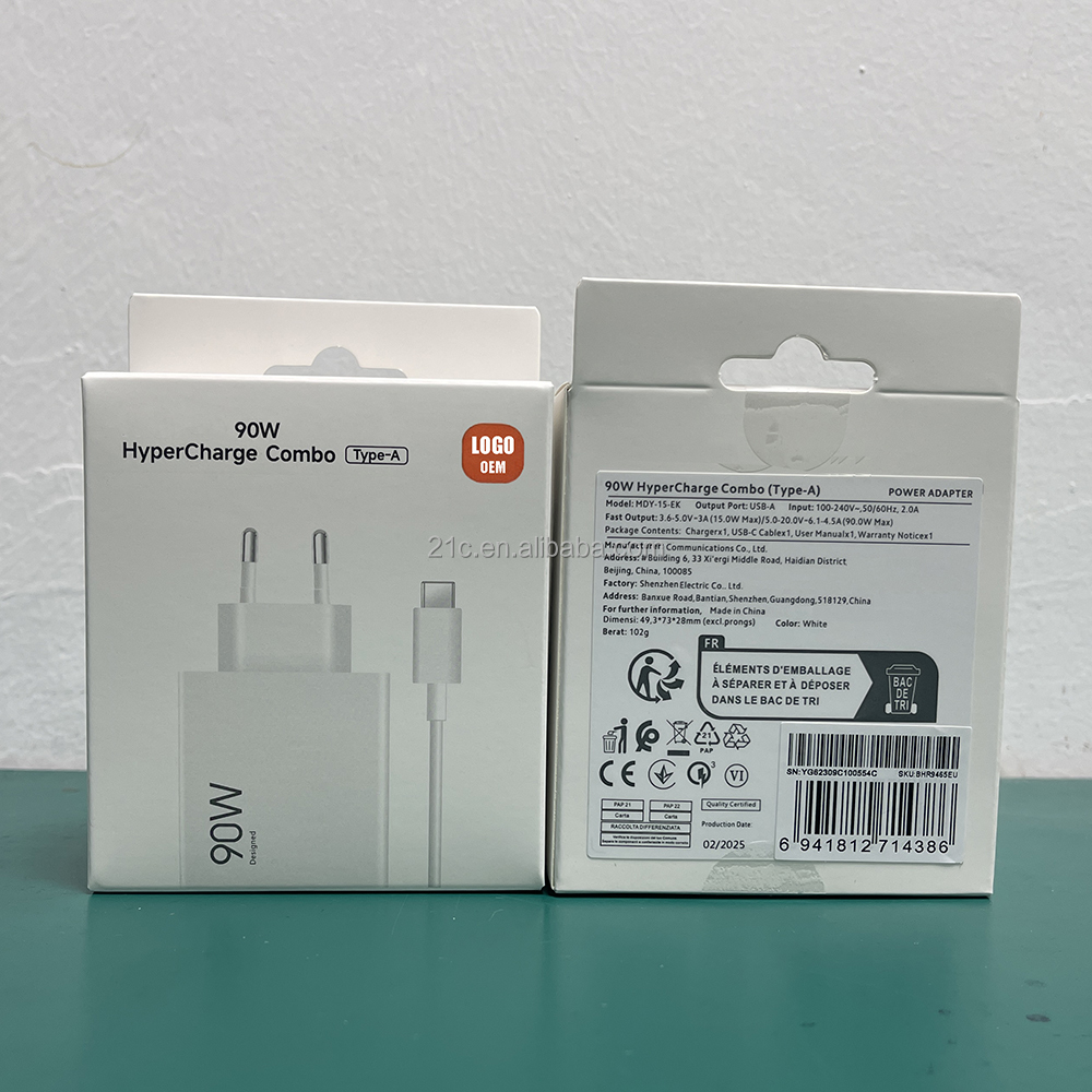 Kit de cable cargador blanco