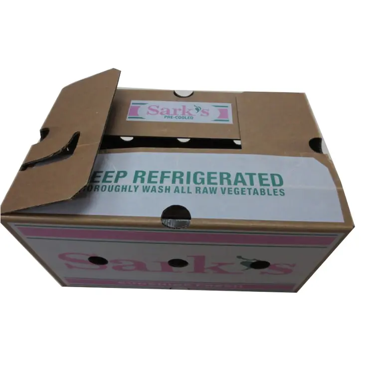 Профессиональное производство водонепроницаемый воск картонная коробка для замороженных мясных морепродуктов и овощей