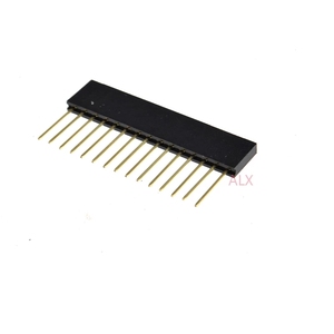 15 PIN singola fila dritto femmina PIN HEADER 2.54MM passo pin lungo 11MM striscia connettore presa 1 x15 15 PIN per arduino PCB - Product Image 3