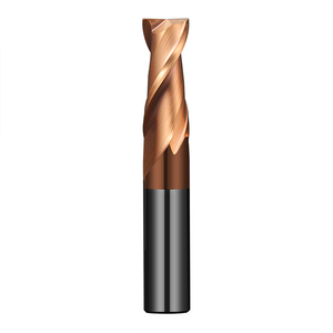 CNC Flat-bottom Carbide End Mill with Two Flutes 55-degree Keyway <strong>Cutter</strong> for Steel Featuring an Extended Straight Shank - Product Image 1