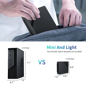 N95 N100 Mini Pc <strong>Built</strong>-in <strong>WiFi</strong> Compatible Win 11 Linux <strong>Desktop</strong> Home Office Game Dual Network Port Box Mini PC - Product Image 3